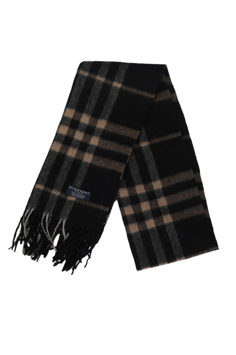 Burberry Black/Beige Cashmere Scarf
