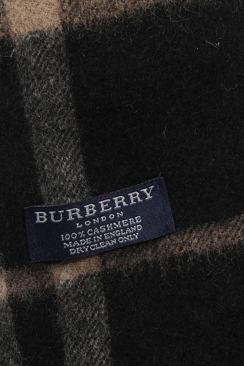 Burberry Black/Beige Cashmere Scarf