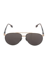 Burberry Black Logo Aviator Sunglasses