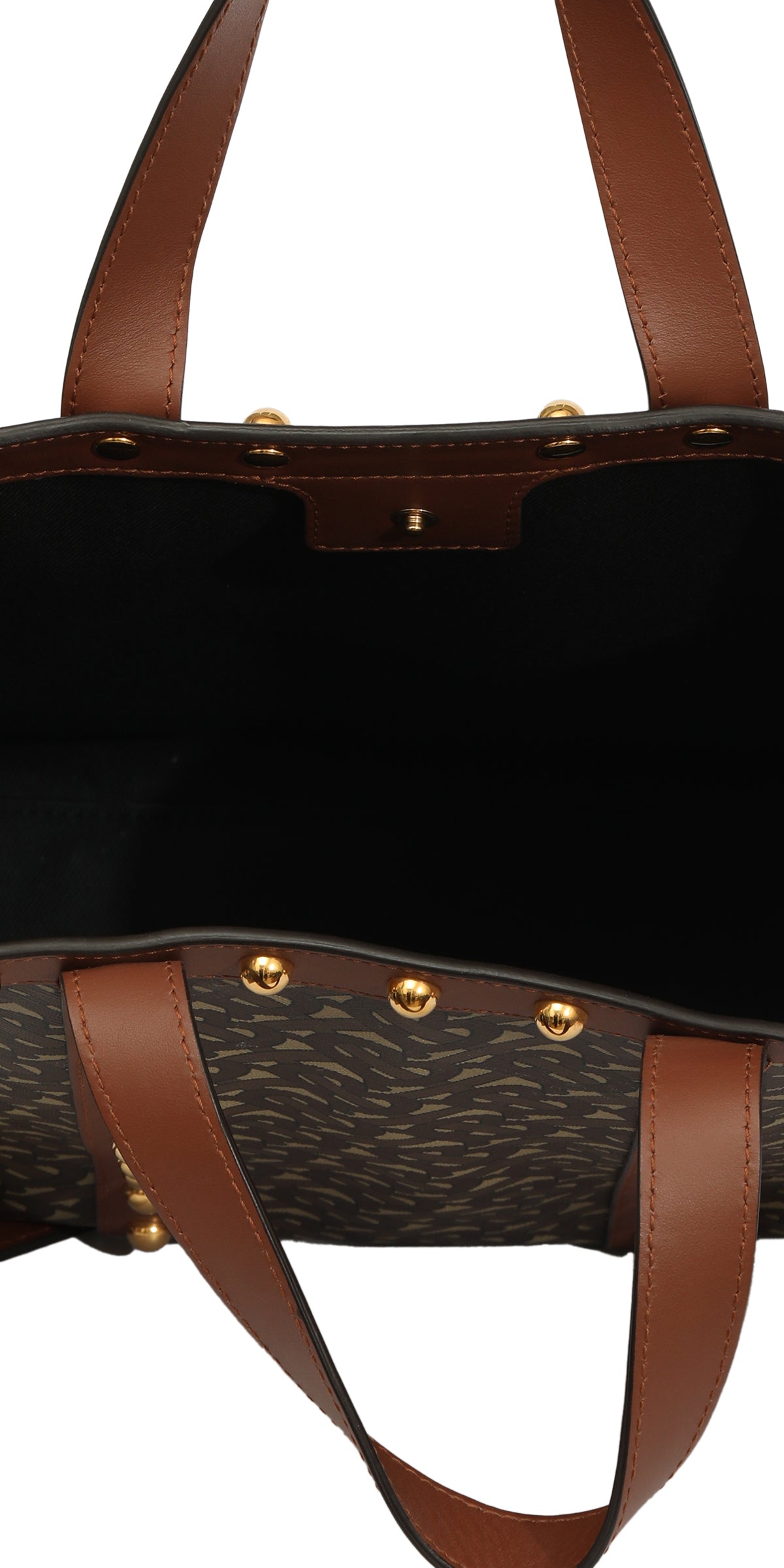 Burberry Monogram E-Canvas Portrait Tote Bag