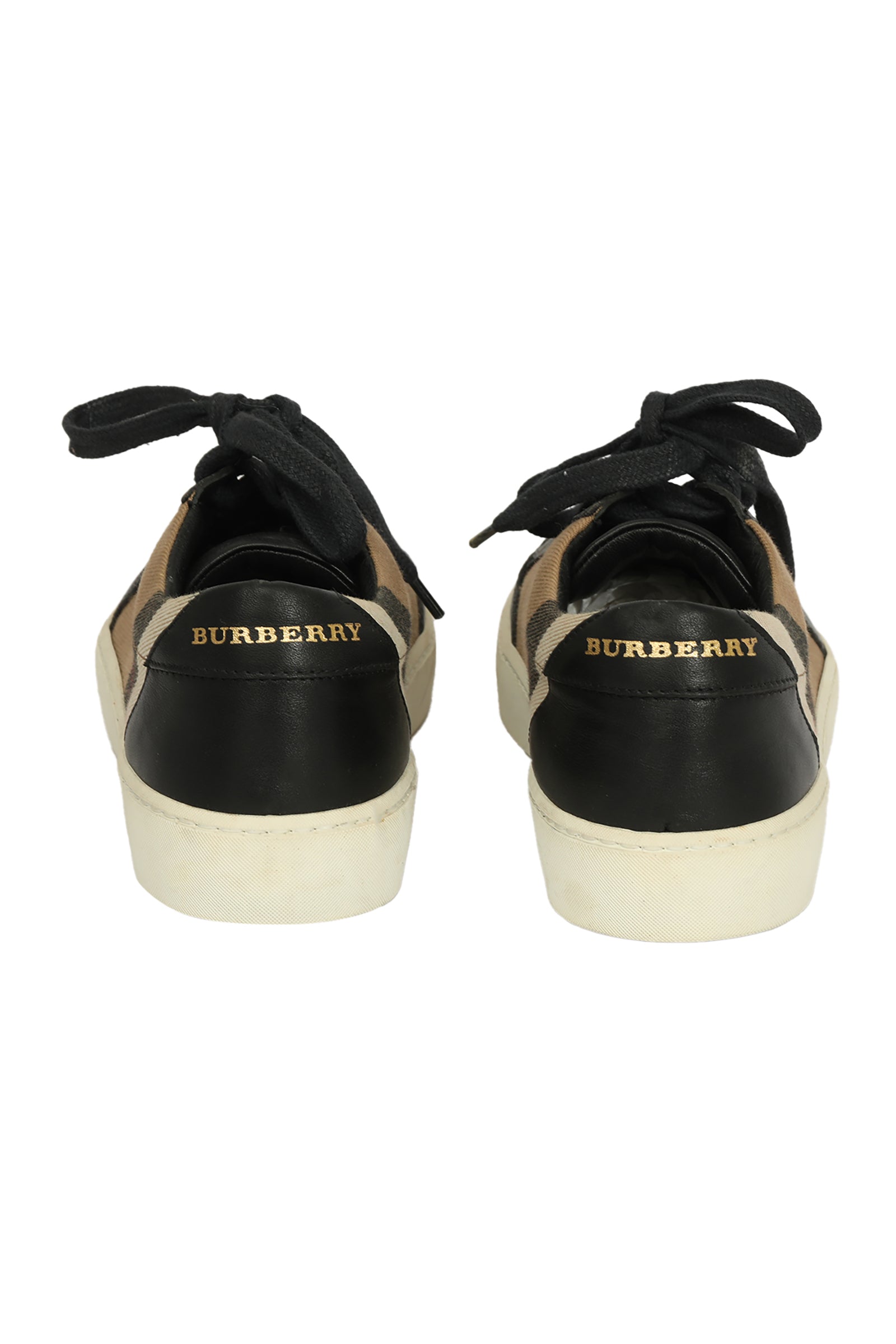 Burberry EU 37 House Check Leather Sneakers