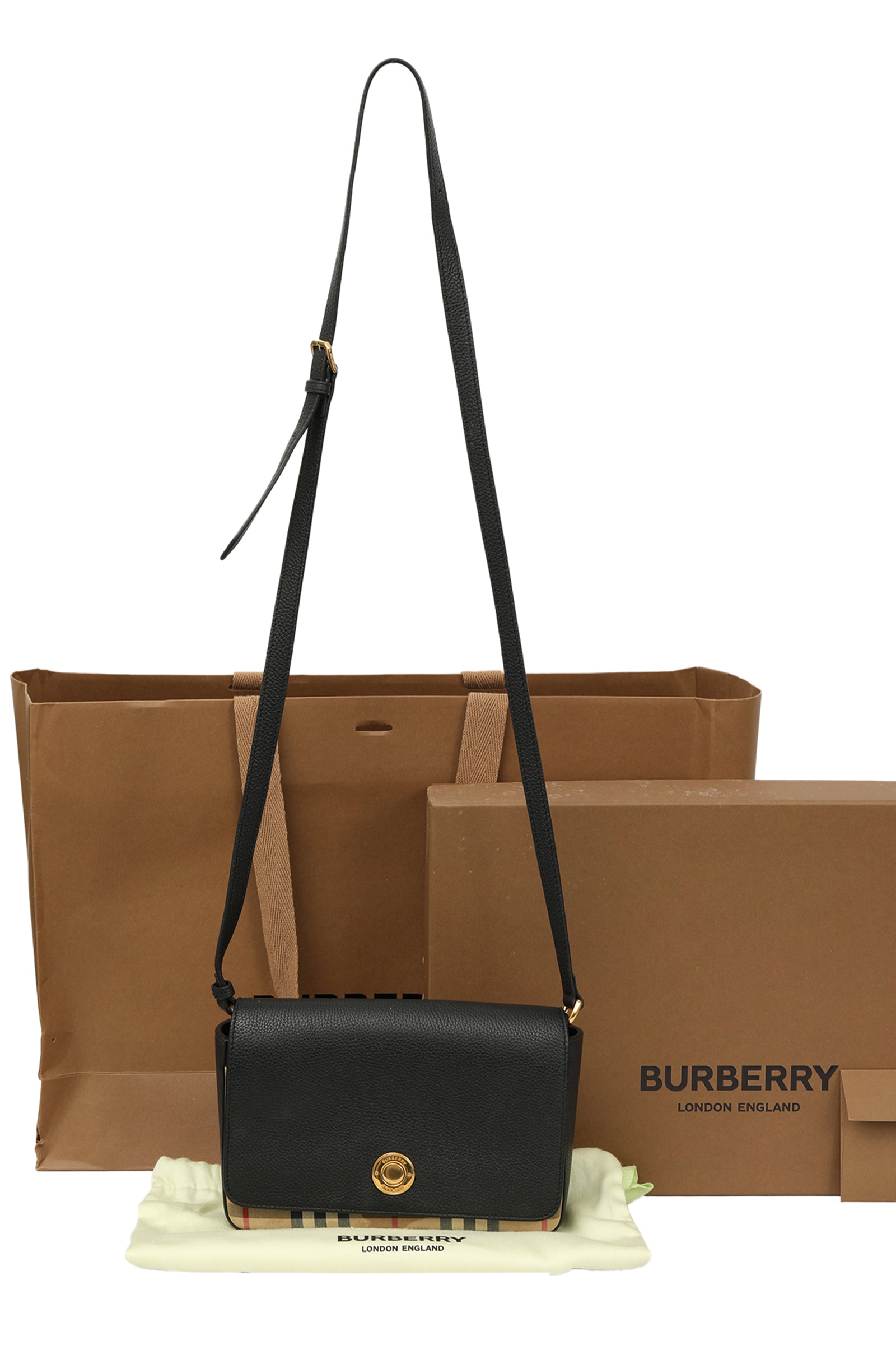 Burberry Hampshire Vintage Check Crossbody Bag