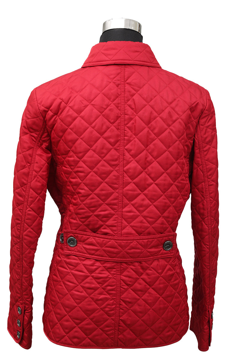 Burberry Red Quilted Jacket