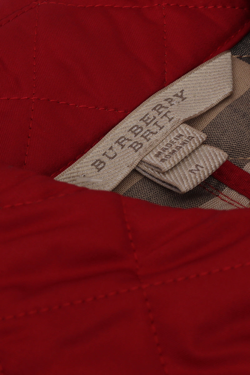 Burberry Red Quilted Jacket