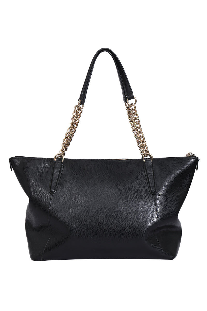 Coach Cammie Chain Tote Bag In Black