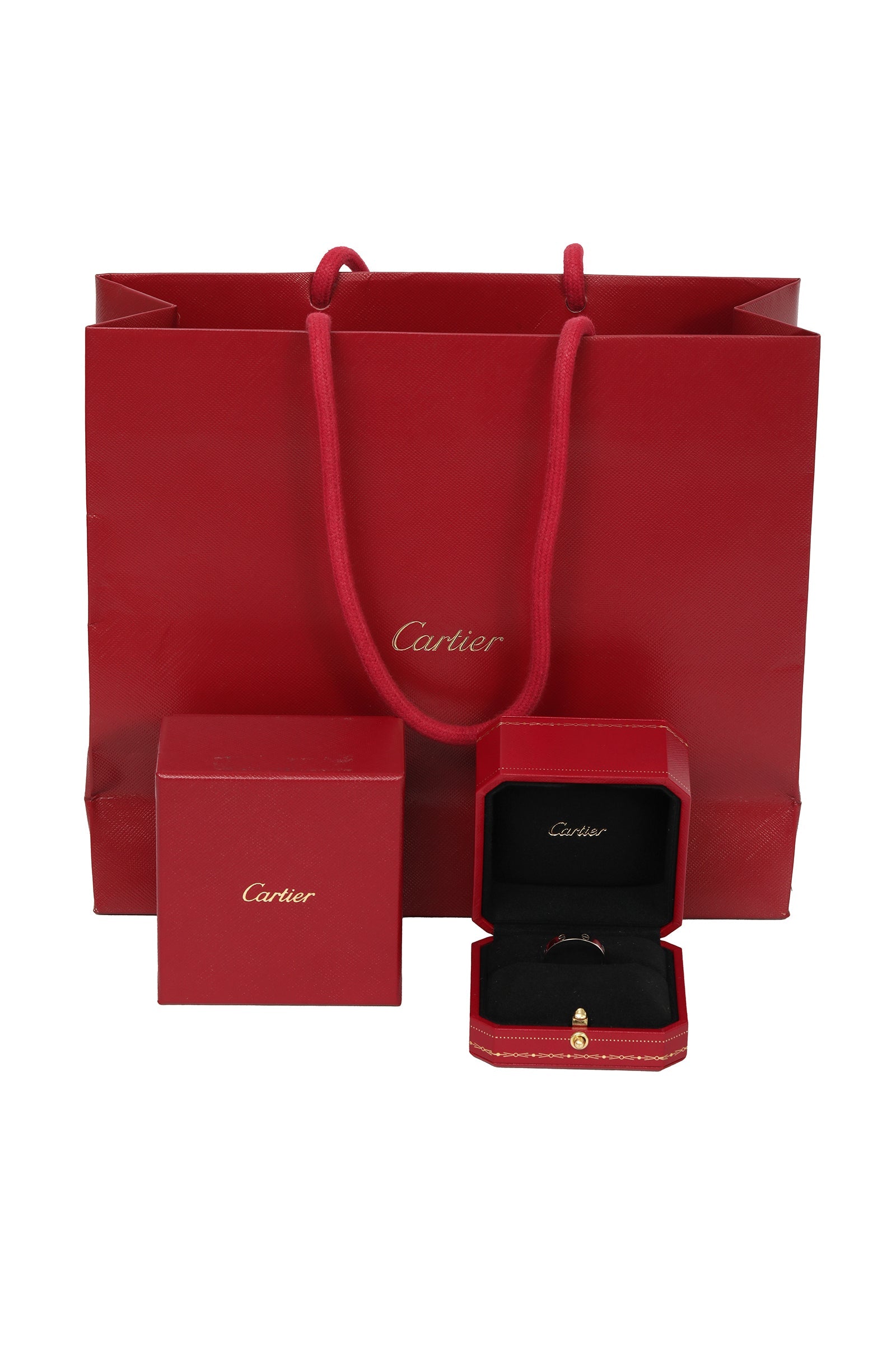 Cartier 61Mm/Us 9 Love White Gold Wedding Band