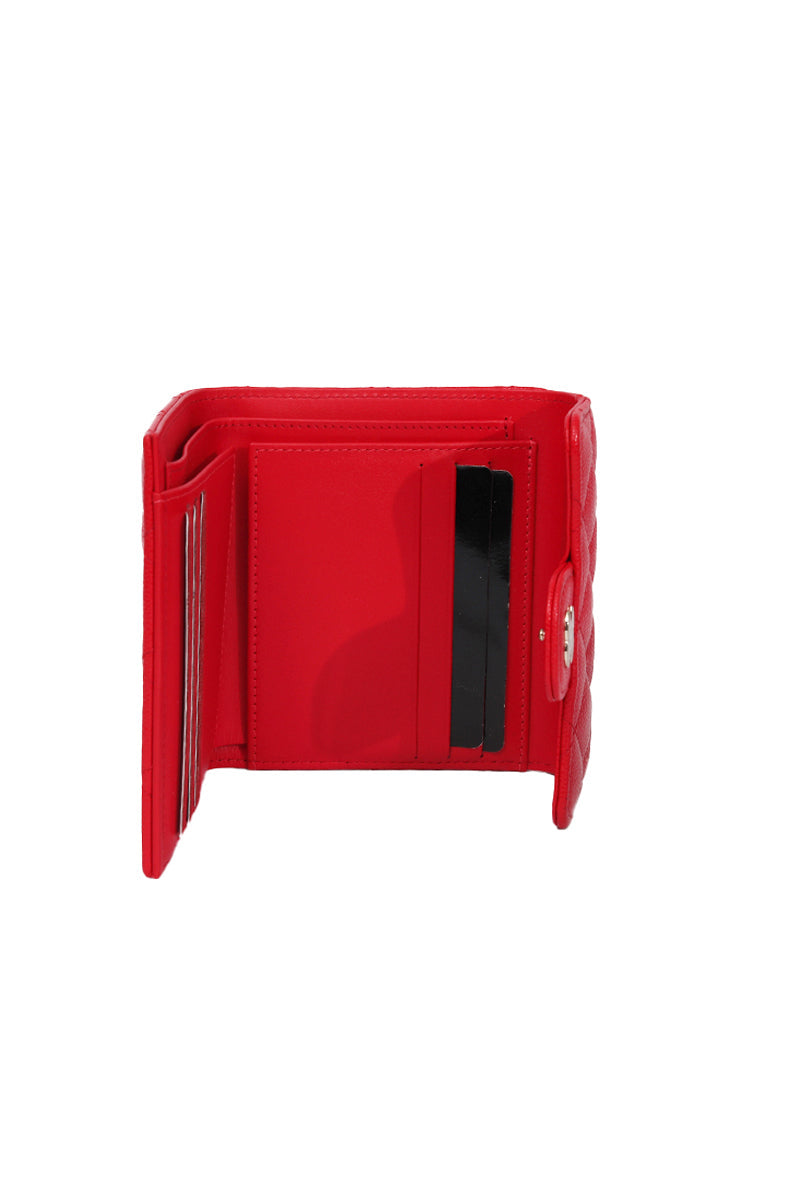 Chanel Classic Coral Caviar Wallet