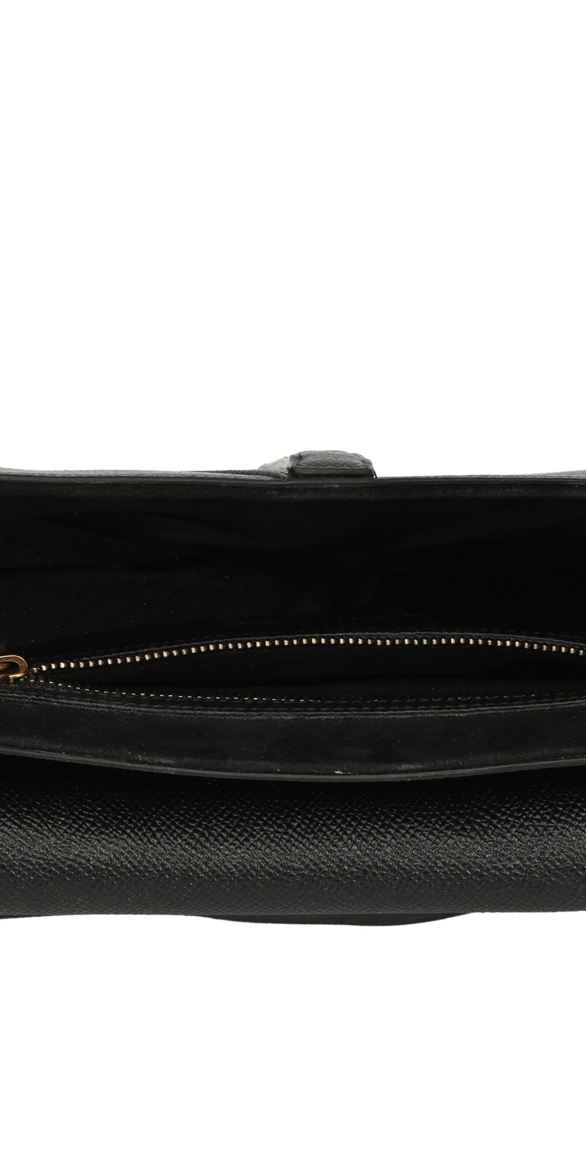 Christian Dior Black Grained Saddle Bag