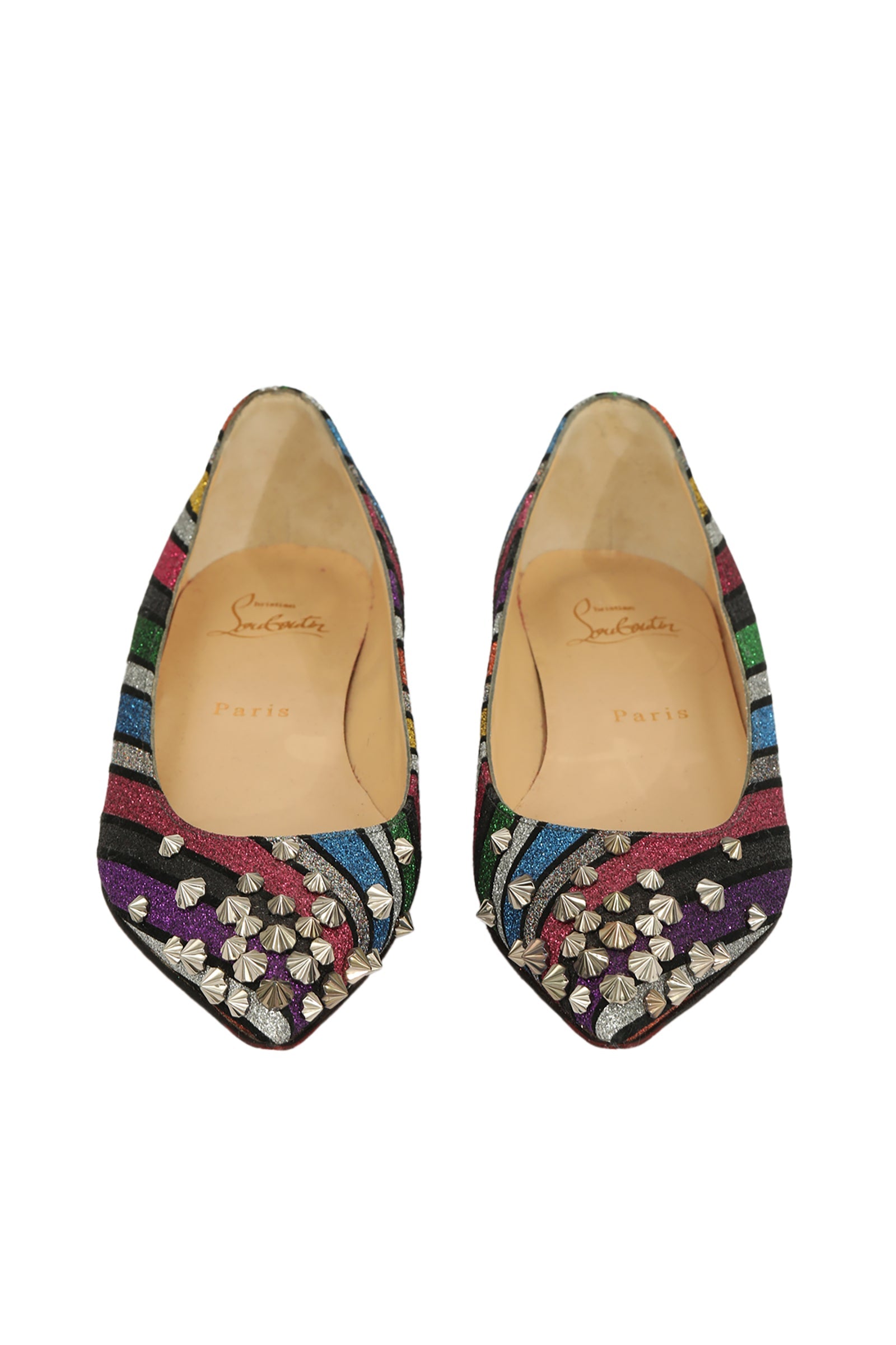 Christian Louboutin EU 36 Multicolor Spike Flat