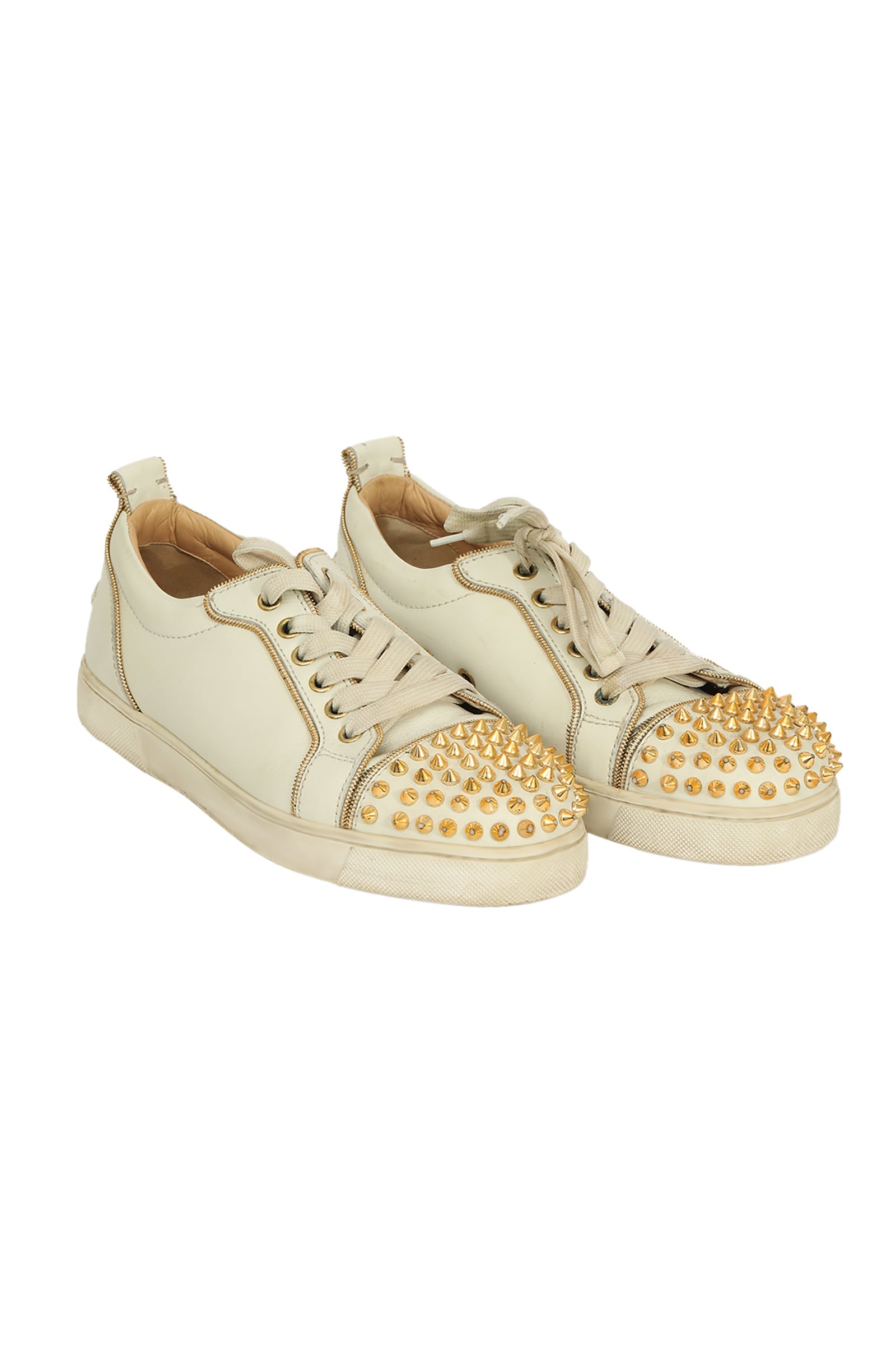 Christian Louboutin EU 37 White With Golden Sneaker