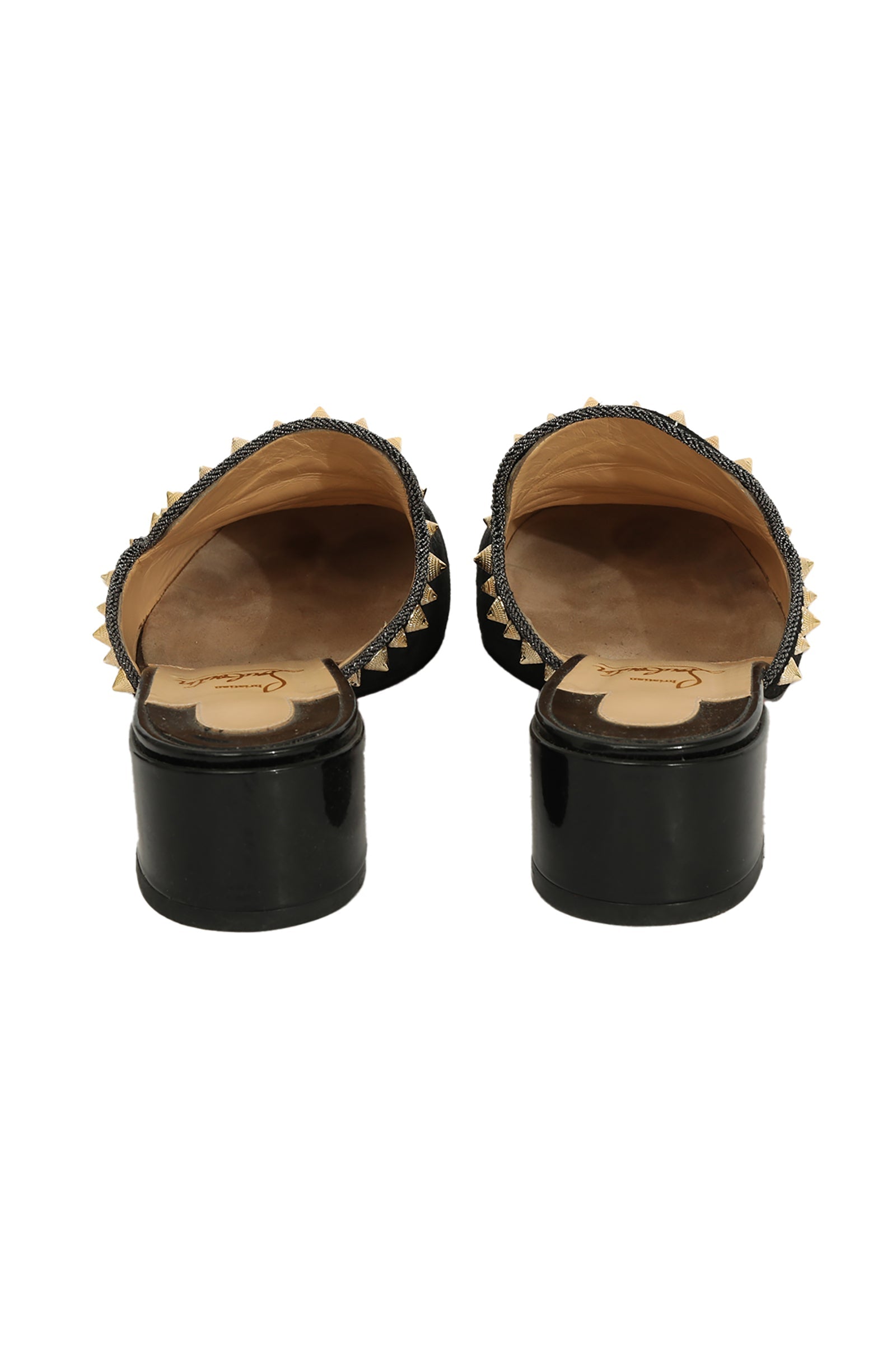 Christian Louboutin EU 38 Evening Sun Mule Suede Loafer