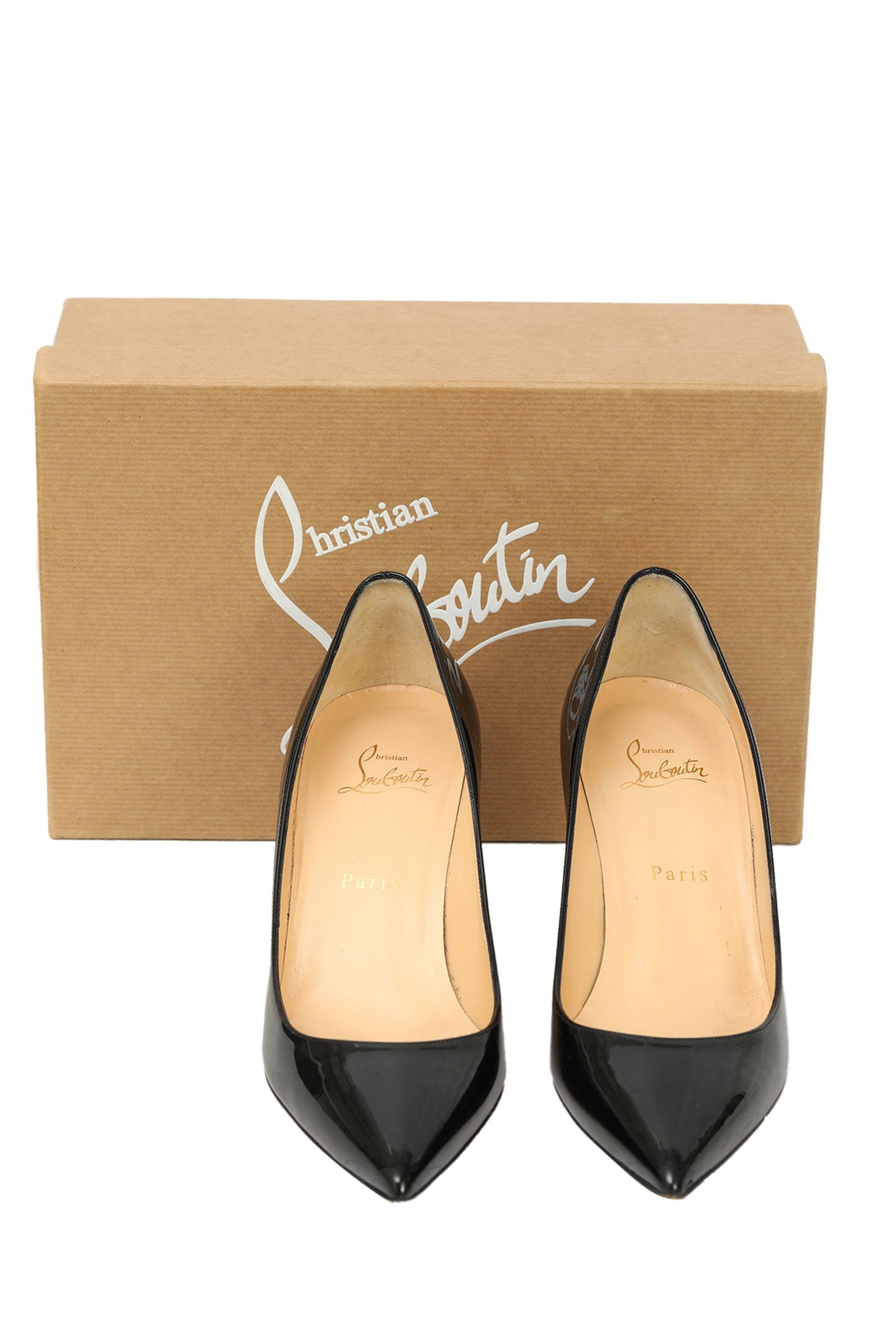 Christian Louboutin EU 39 Patent Peep Toe Heels