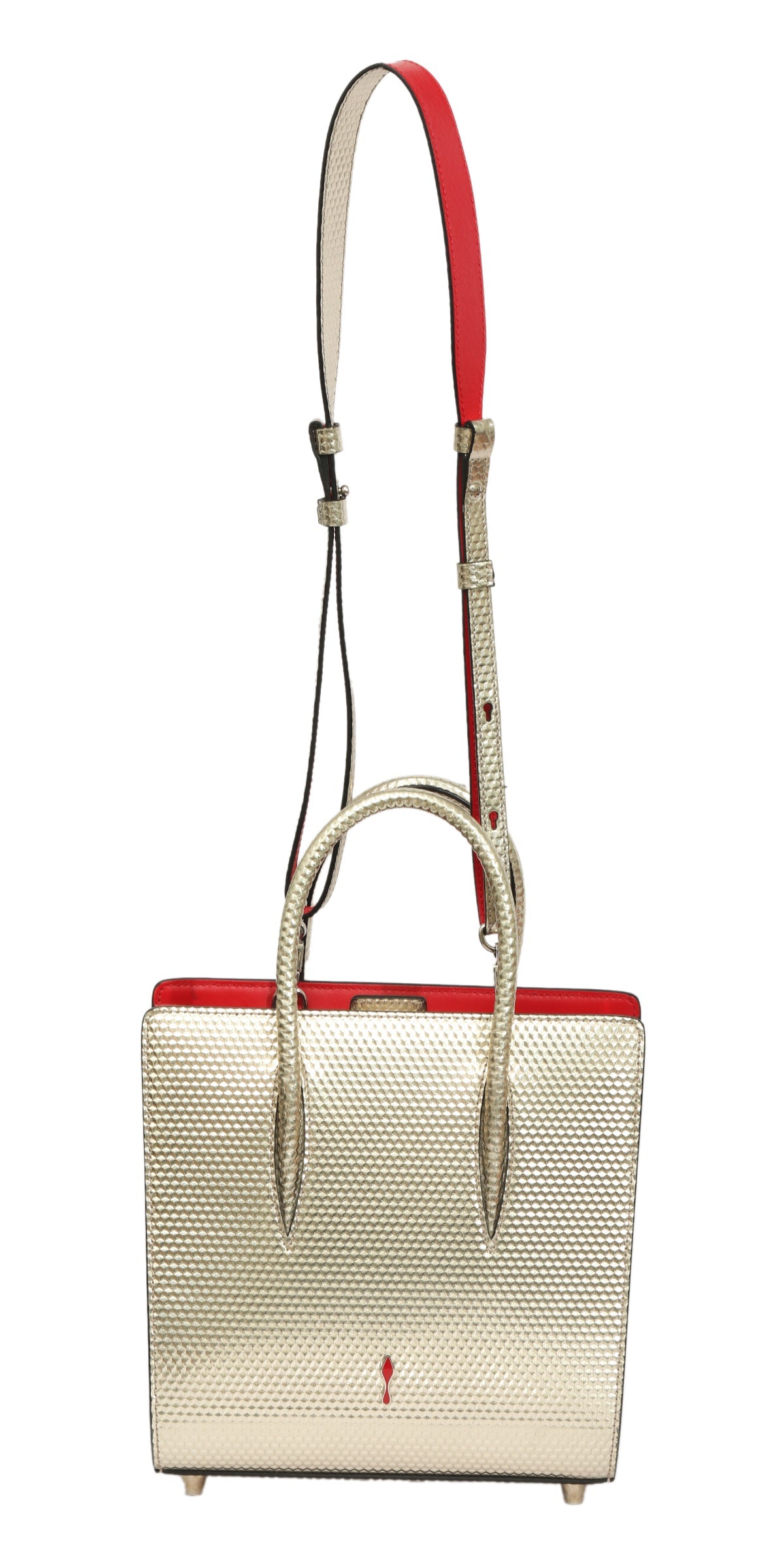 Christian Louboutin Paloma Spiked Metallic Handbag