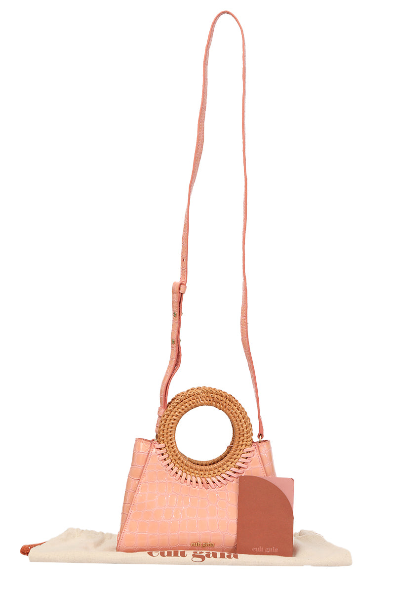 Cult Gaia Ark Mini Peach Handbag