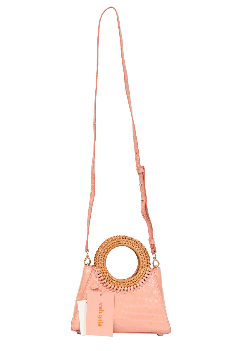 Cult Gaia Ark Mini Peach Handbag