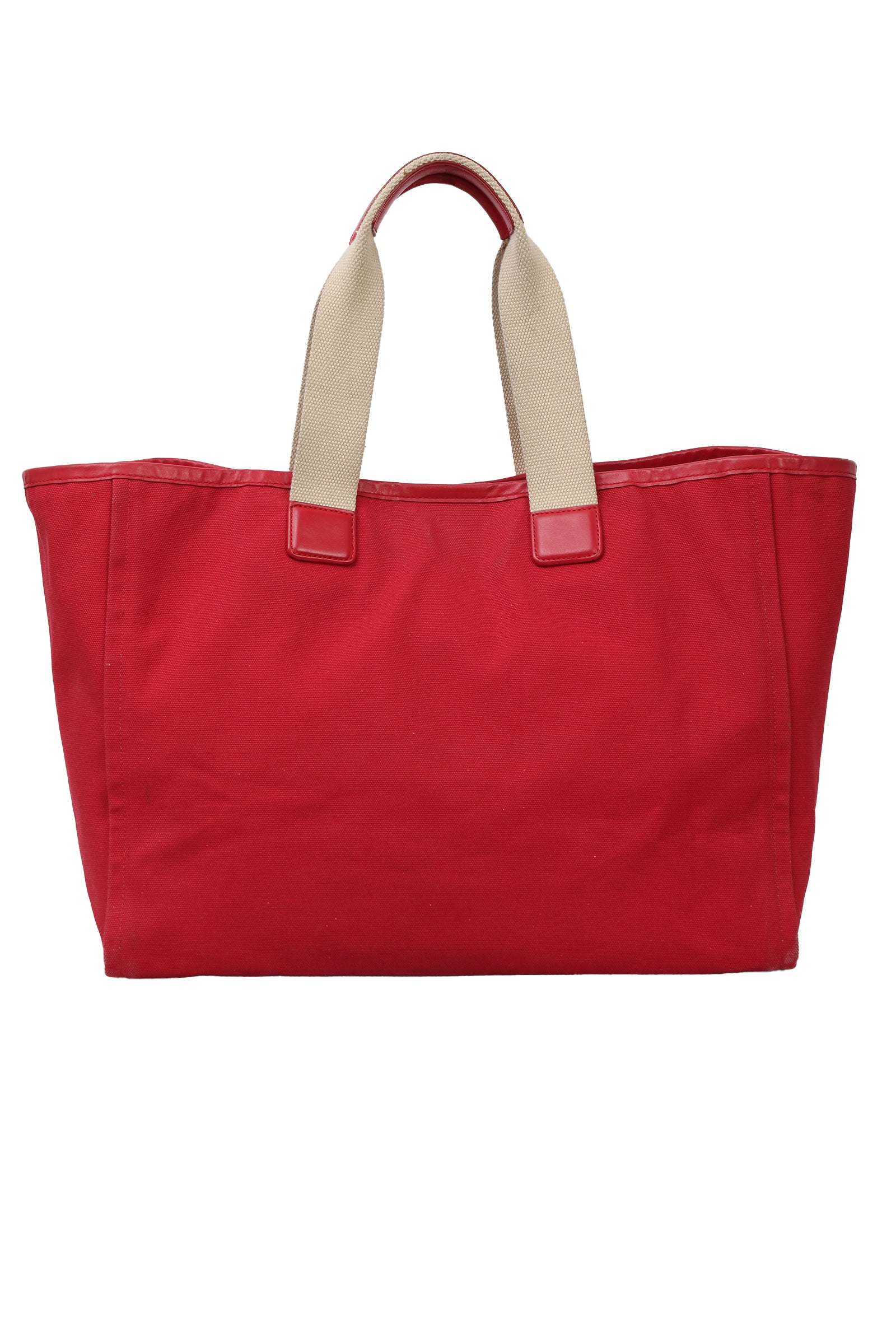 Dolce & Gabbana Red Canvas Tote Bag