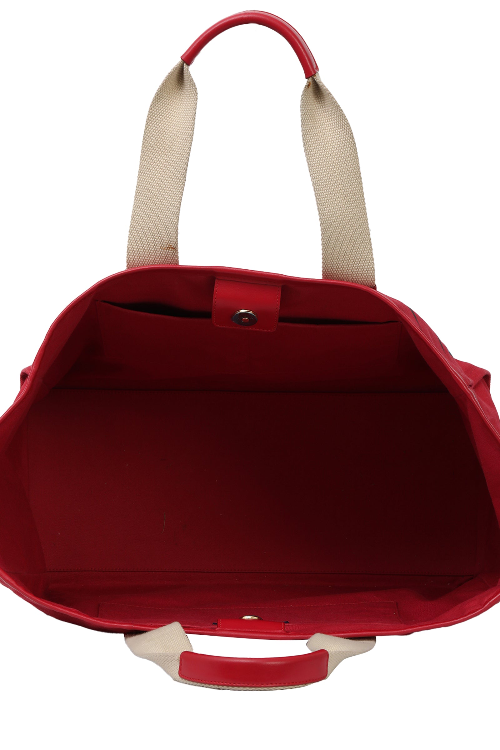 Dolce & Gabbana Red Canvas Tote Bag