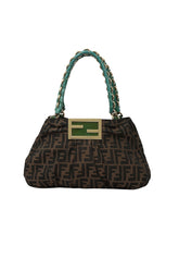 Fendi Tobacco Zucca Mia Shoulder Bag