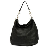 CHRISTIAN DIOR WOVEN LEATHER HOBO BAG