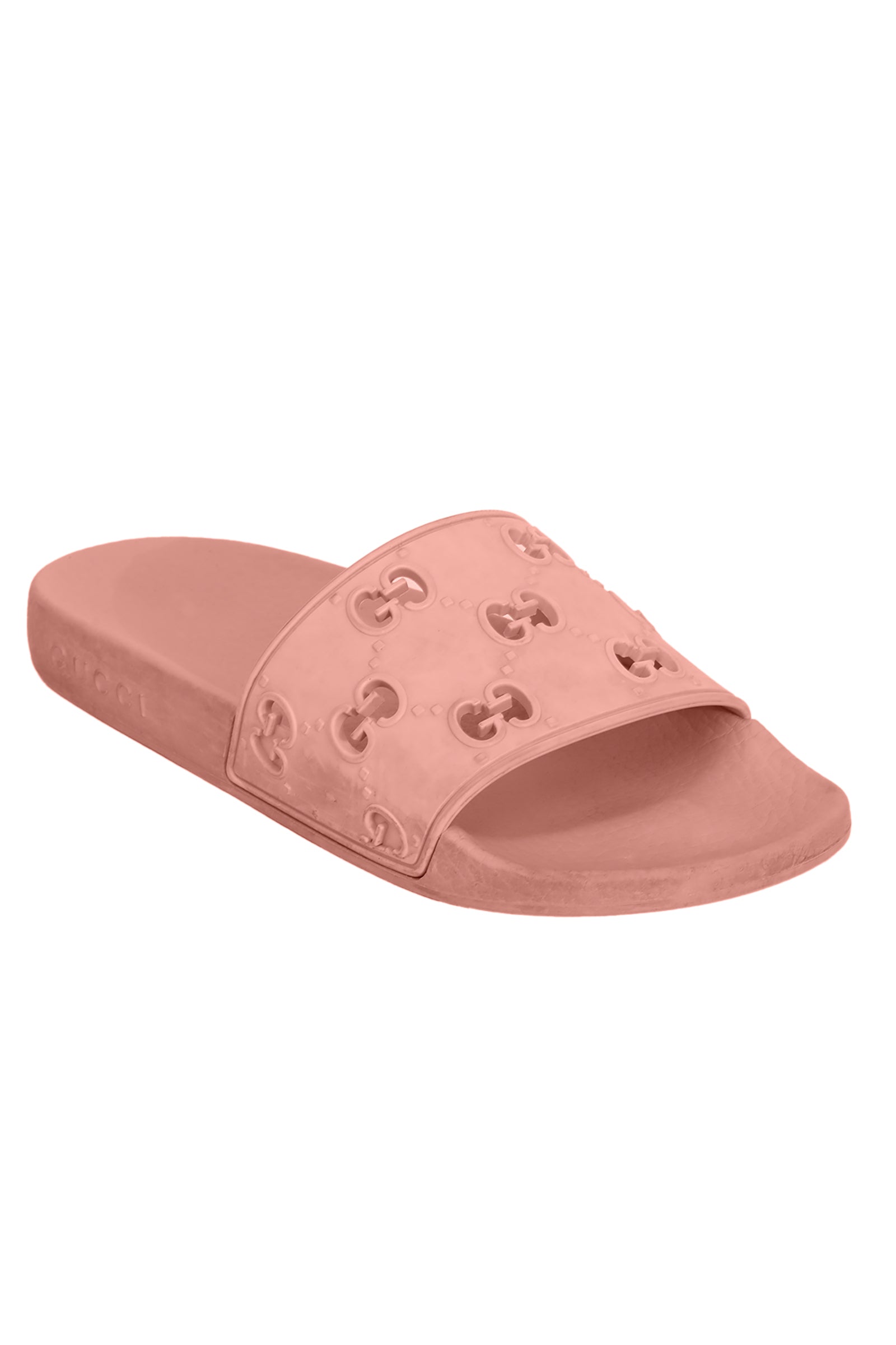 Gucci EU 35 Pink Rubber Gg Cut Slider