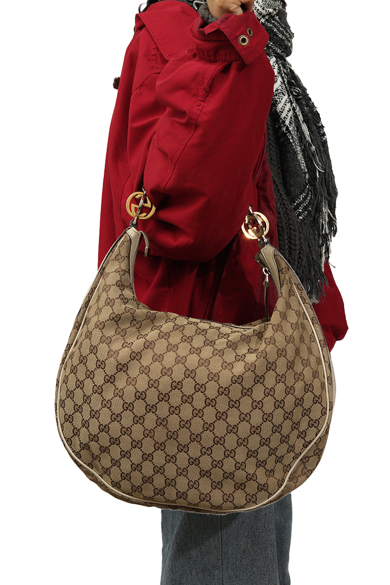 Gucci Guccissima Large Twins Hobo Bag