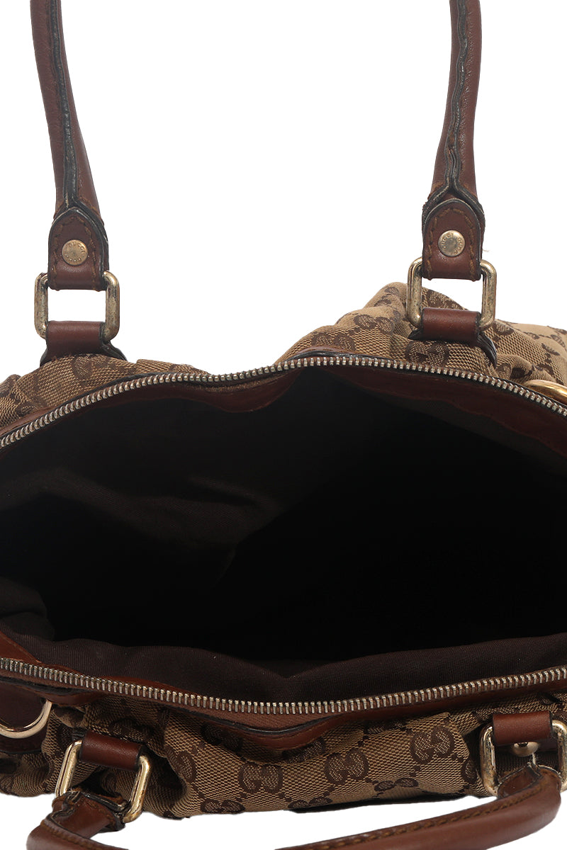 Gucci Sukey Gg Canvas Top Handle Bag