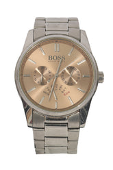 Hugo Boss Silver Tone Heritage Multi Function 42 Mm Watch