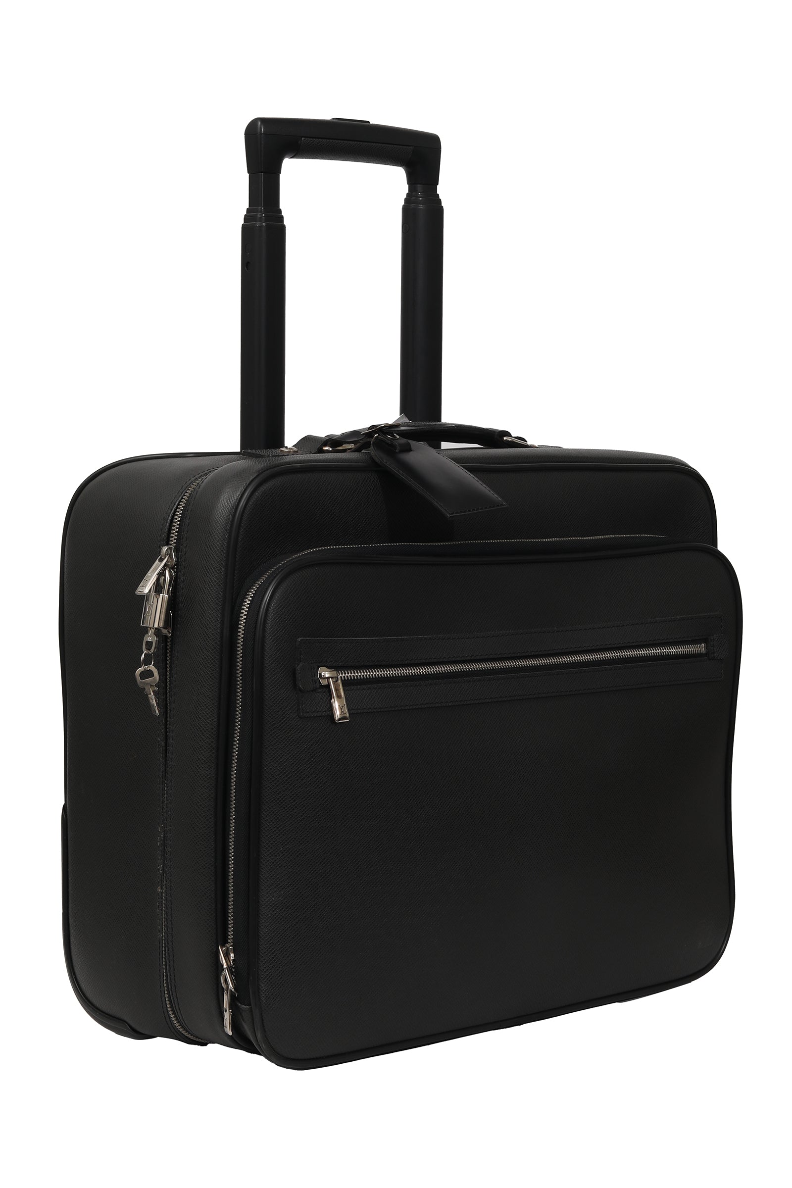 Louis Vuitton Black Taiga Leather Pilot Case