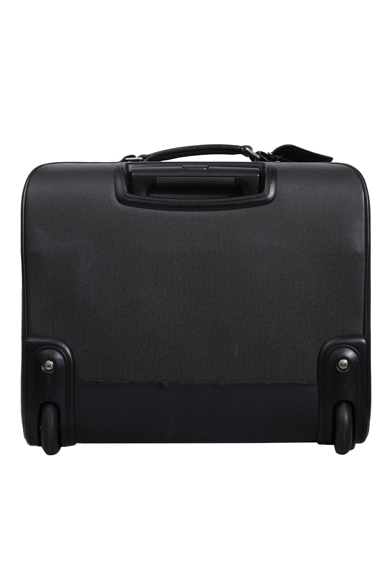 Louis Vuitton Black Taiga Leather Pilot Case