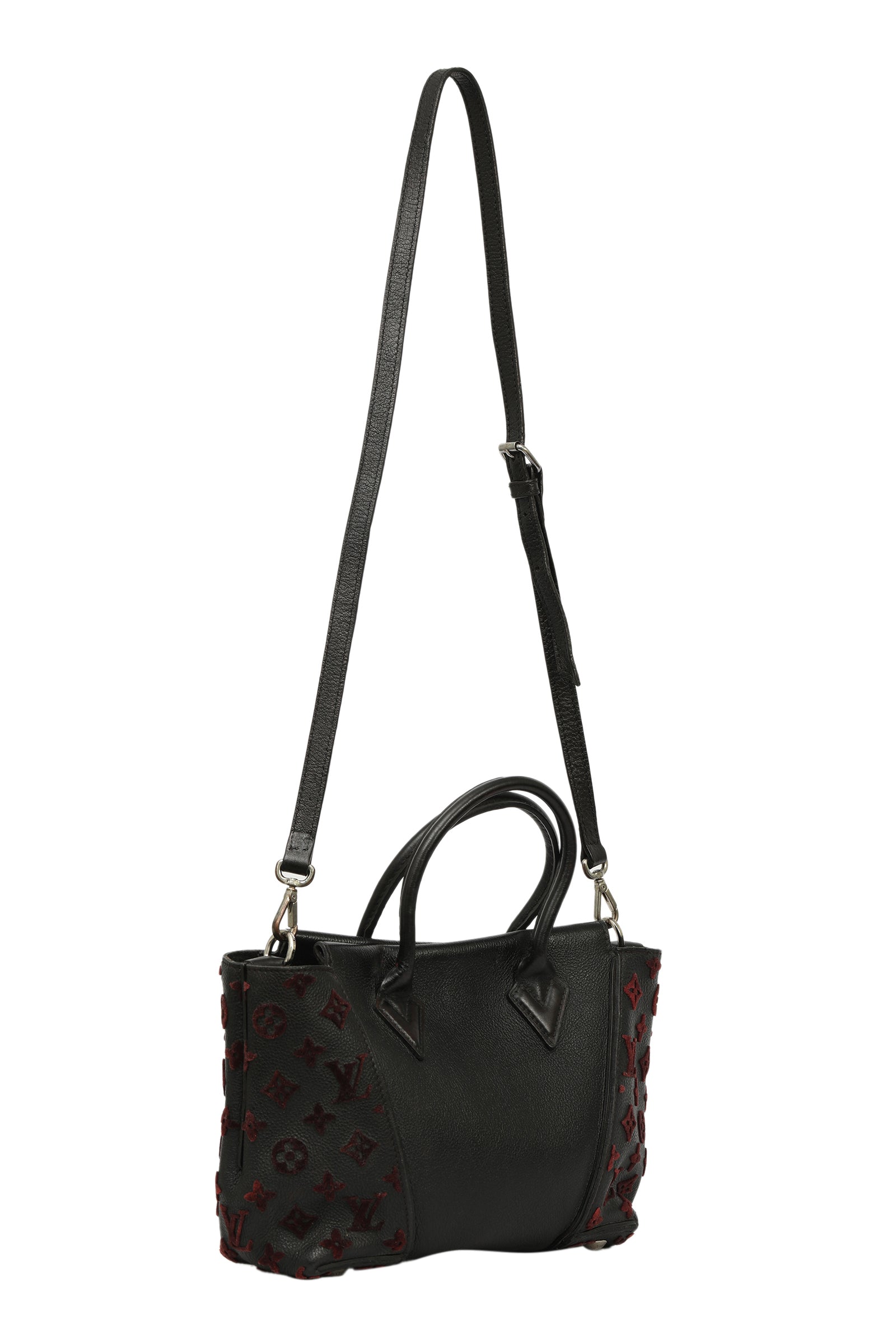 Louis Vuitton Black Orfevre And Veaucacemire Calfskin Leather Pm Tote Bag