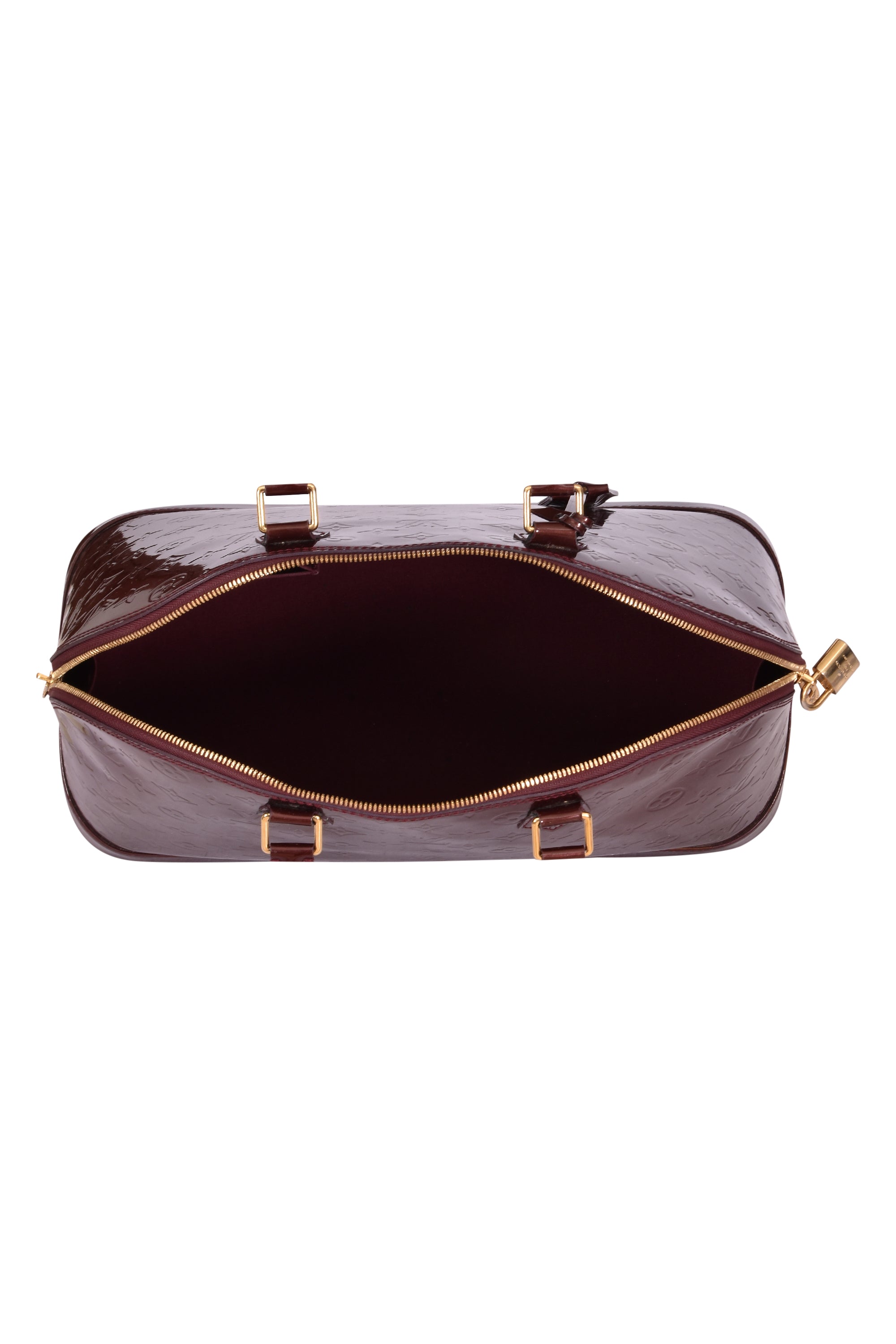Louis Vuitton Monogram Vernis Alma Mm Patent Leather Handbag