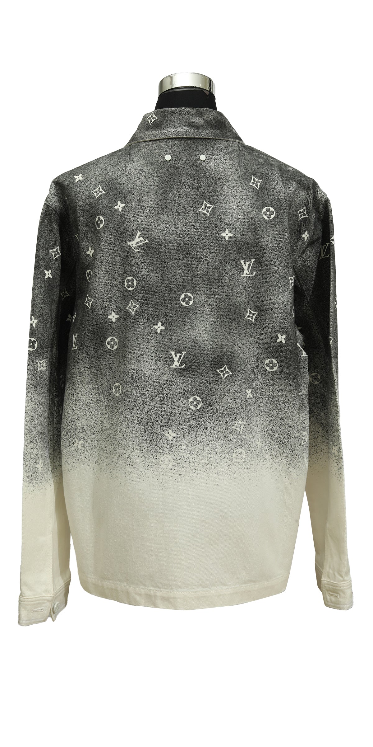 Louis Vuitton Size M White/Black Color Blocking Jacket