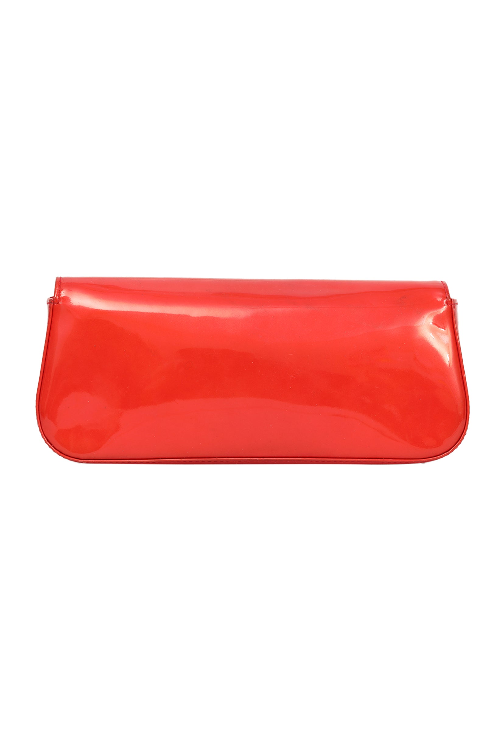 Louis Vuitton Sobe Red Patent Leather Clutch
