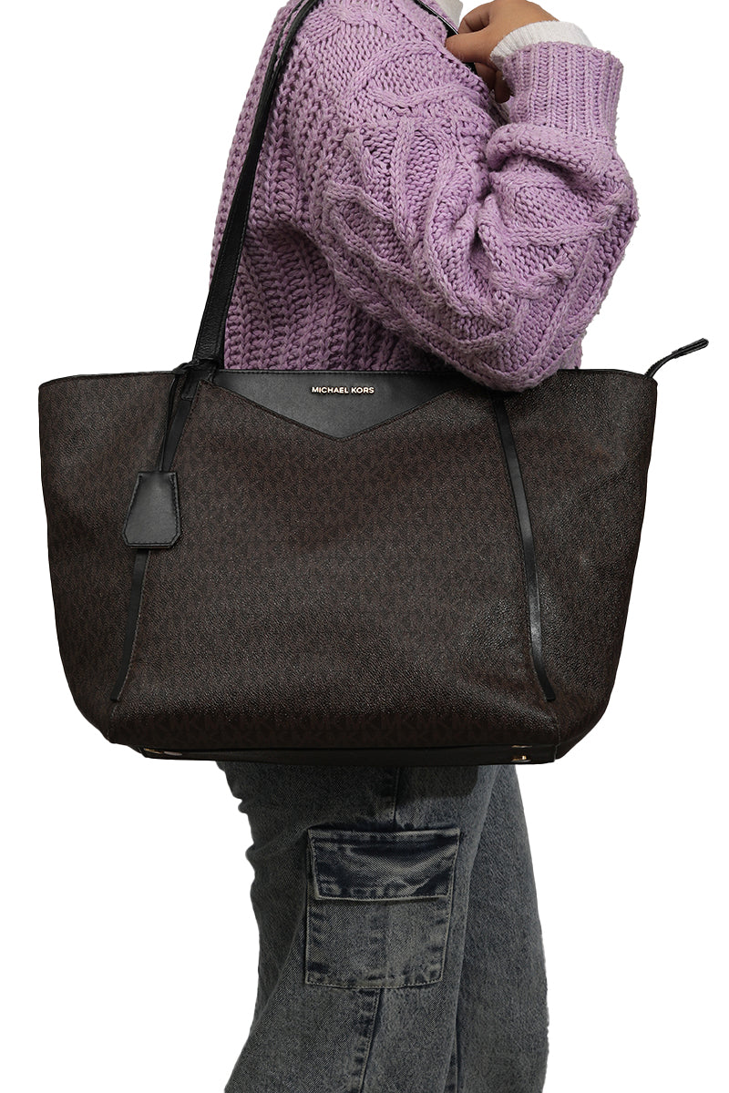 Michael Kors Monogram Brown Tote Bag