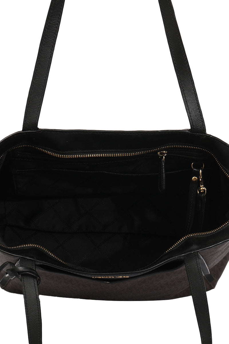 Michael Kors Monogram Brown Tote Bag