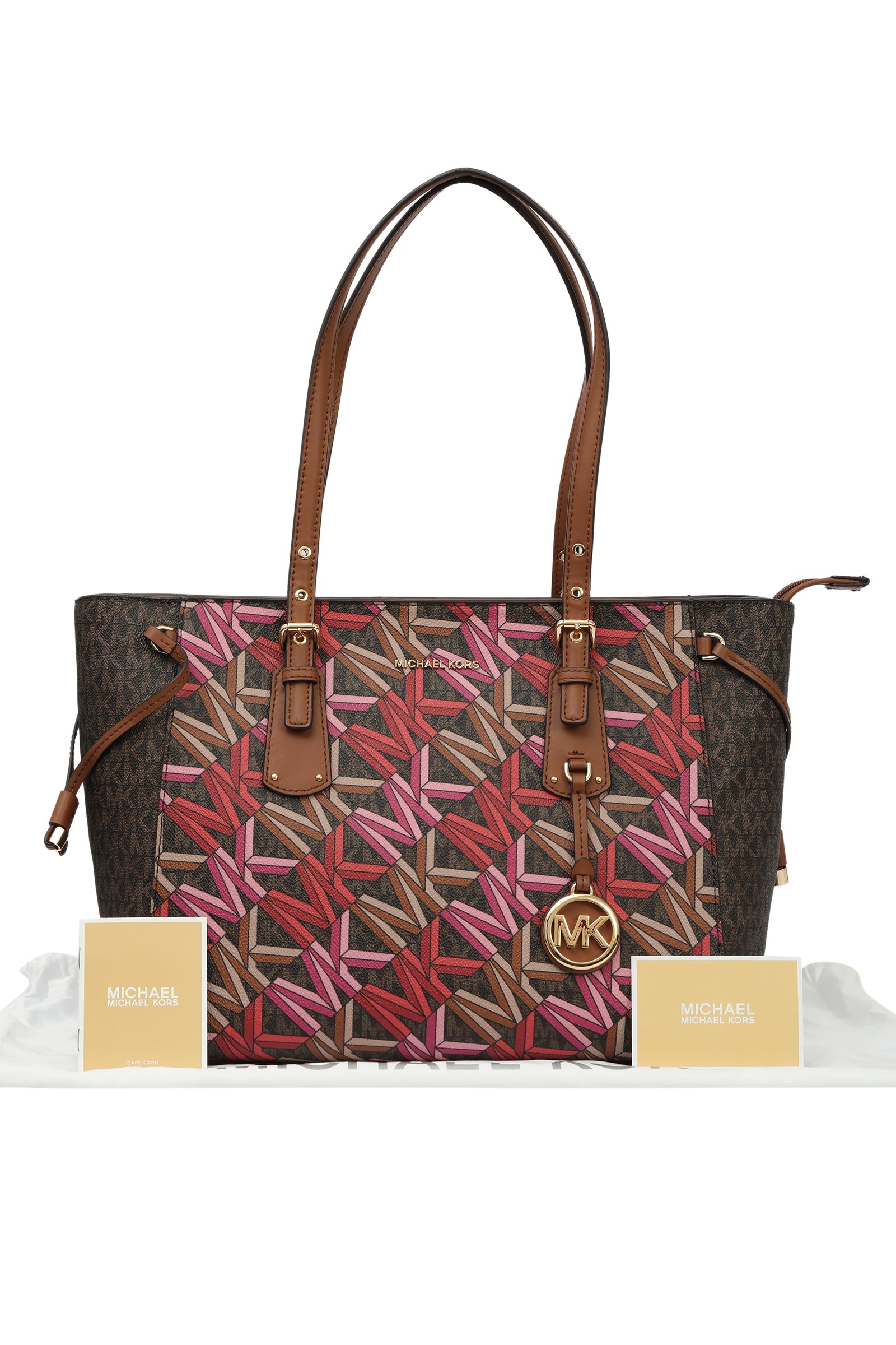 Michael Kors Multi Color Monogram Tote Bag