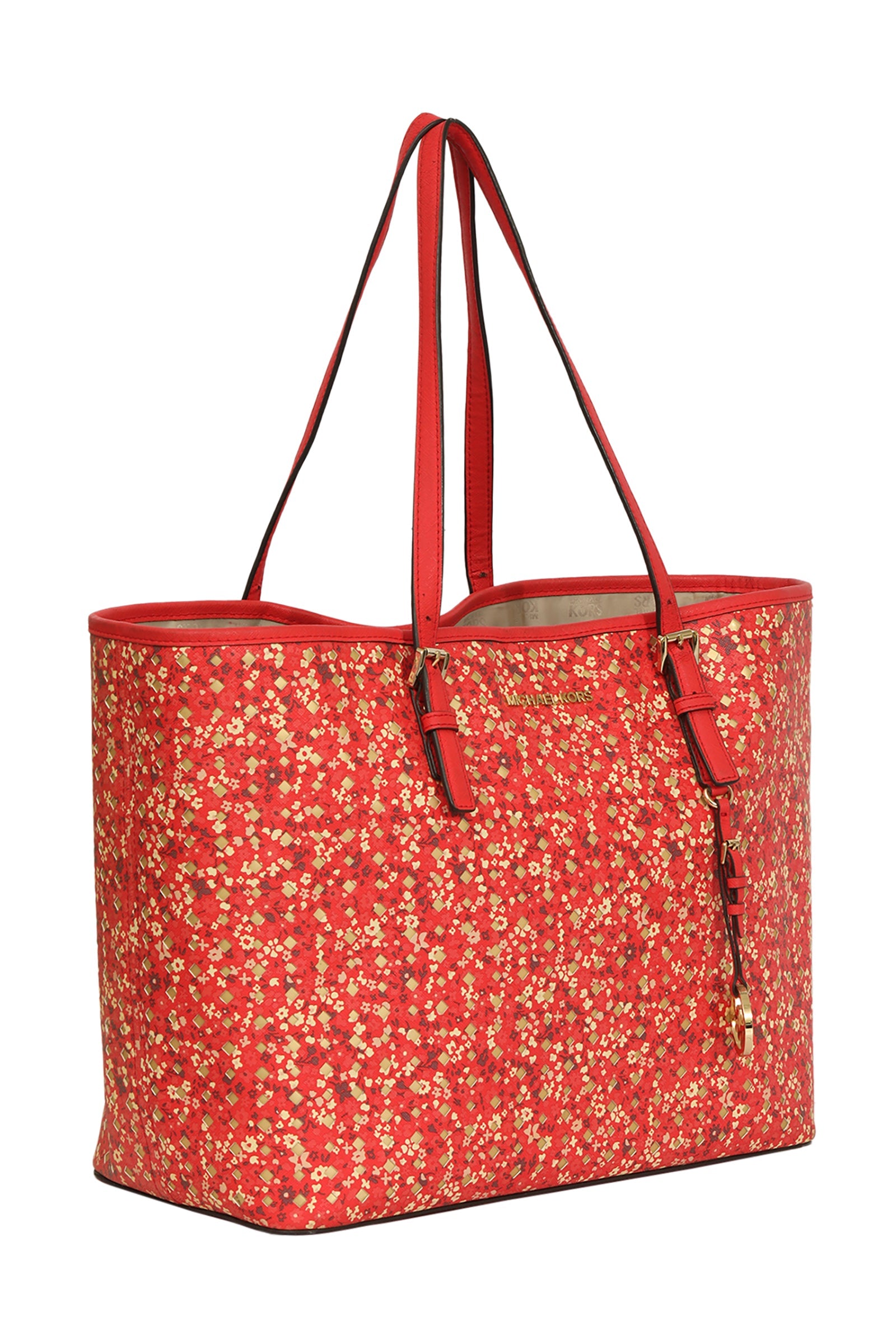 Michael Kors Red Toggle Tote Bag