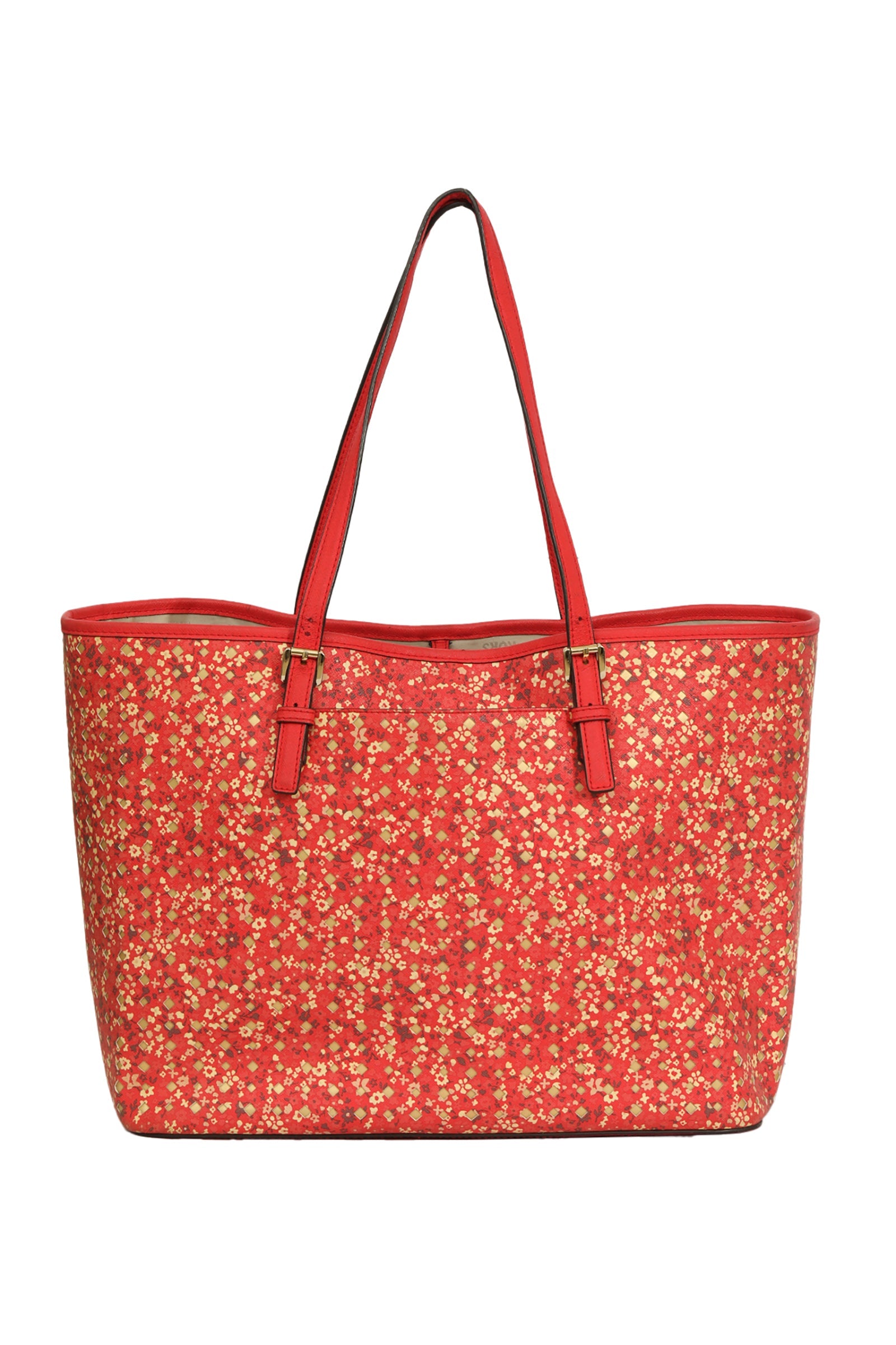 Michael Kors Red Toggle Tote Bag