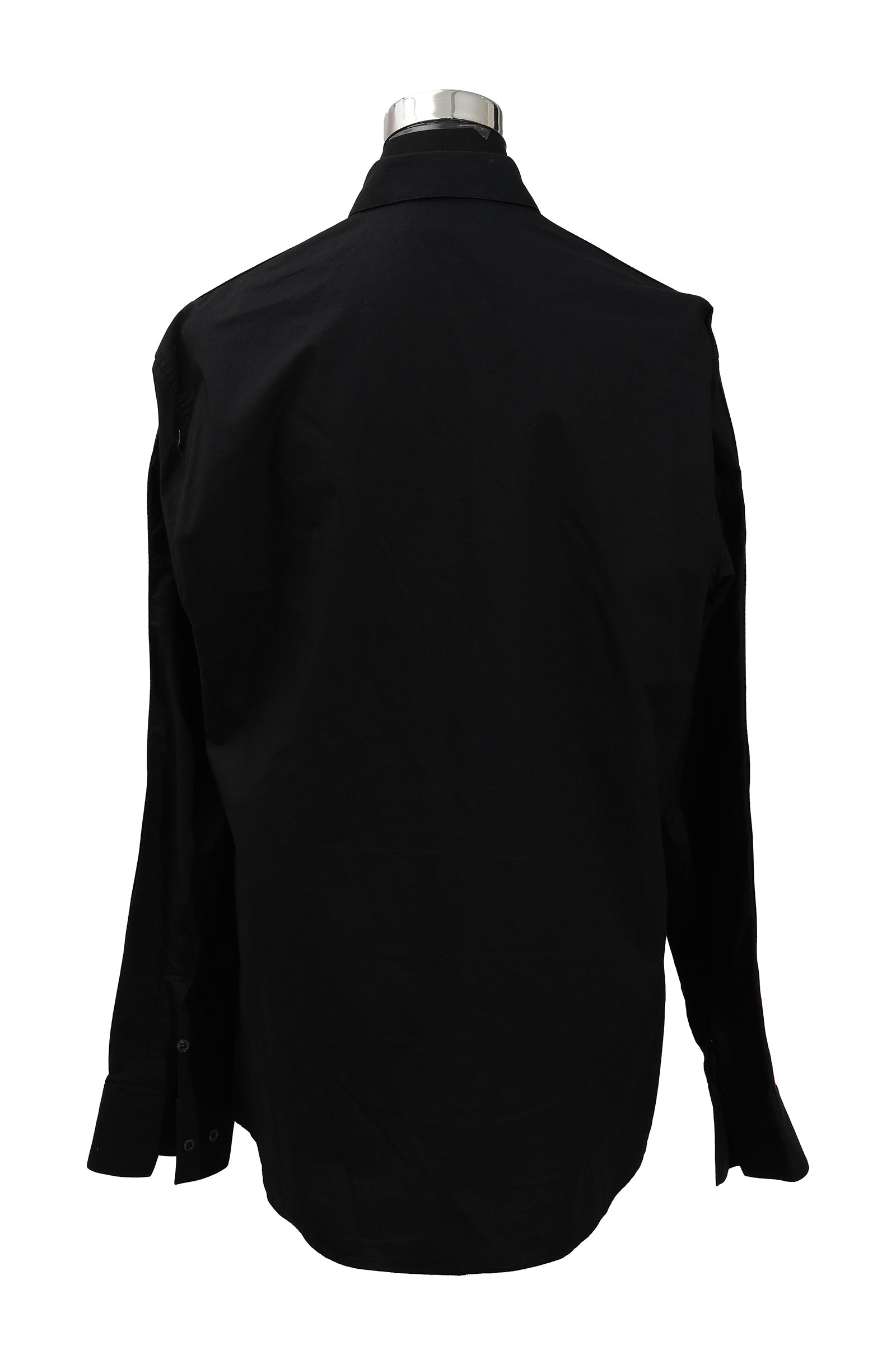 Philipp Plein Size Xl Red Logo Shoulder Black Shirt