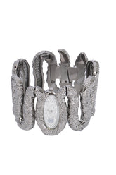 Roberto Cavalli Silver Stainless Steel Cleopatra Women'S Wristwatch