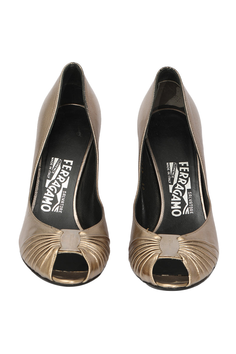 Salvatore Ferragamo EU 38 Metalic Heels