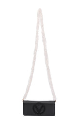 Valentino Black Wallet On Chain Studded Bag