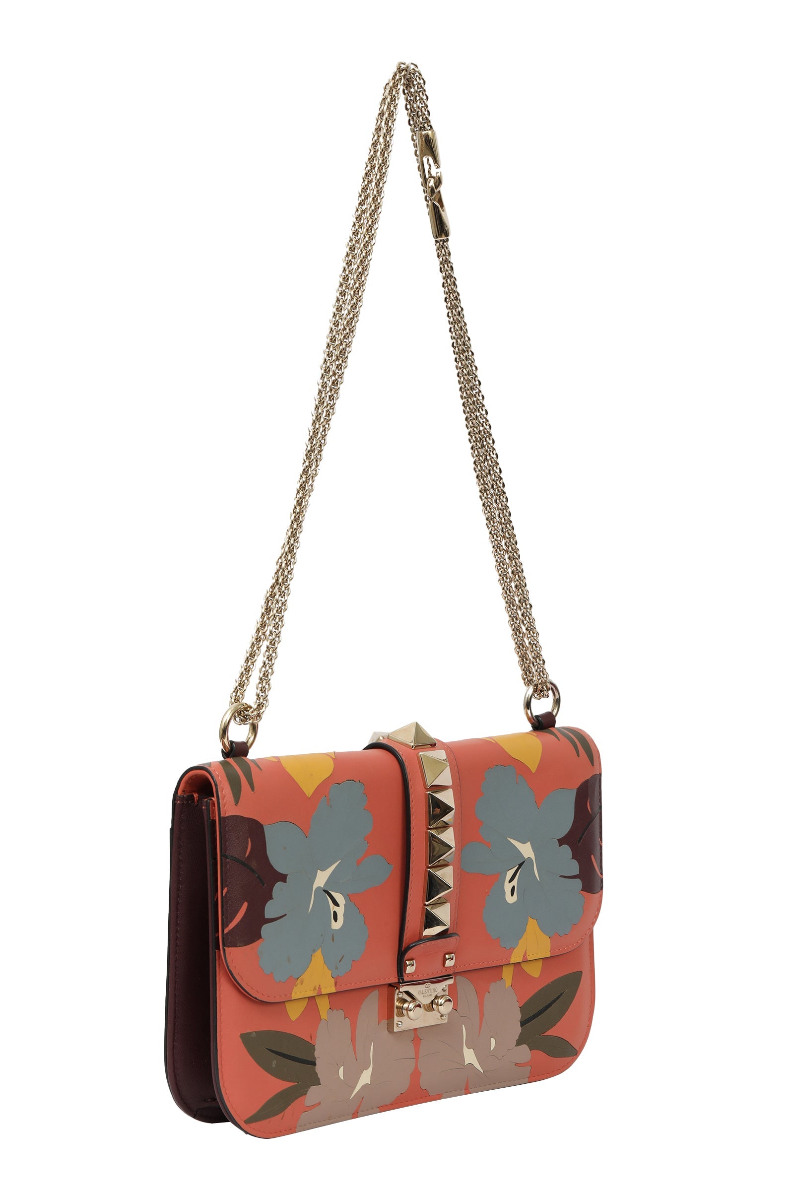 Valentino Garavani Glam Lock Floral Bag