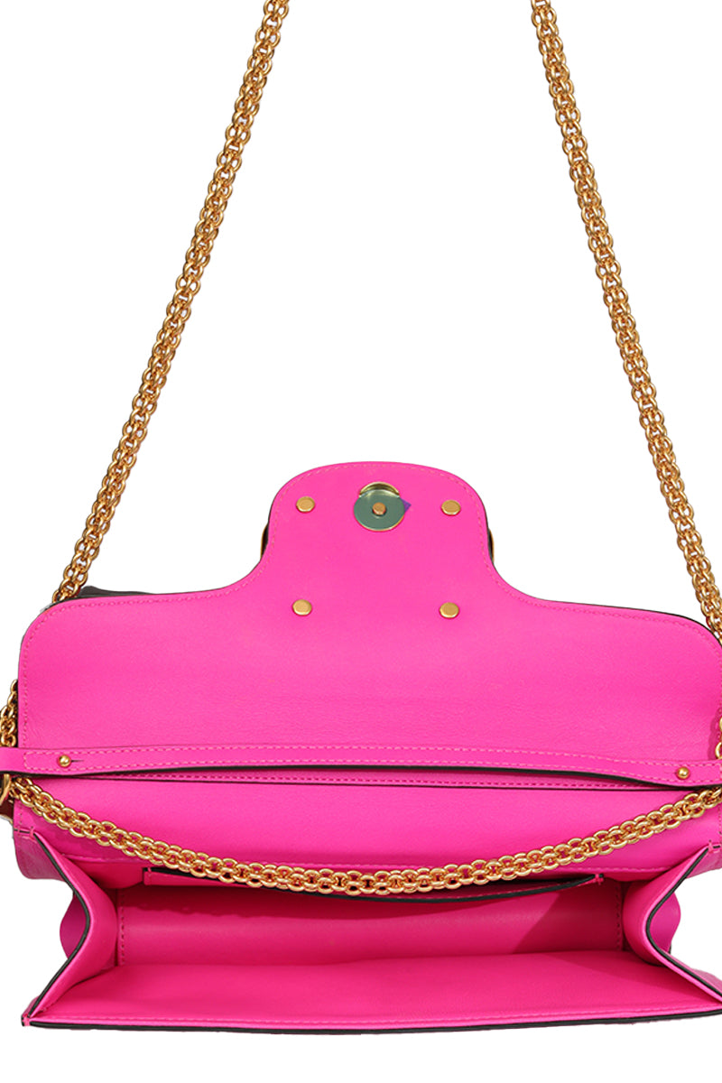 Valentino Garavani Pink Loco Shoulder Bag
