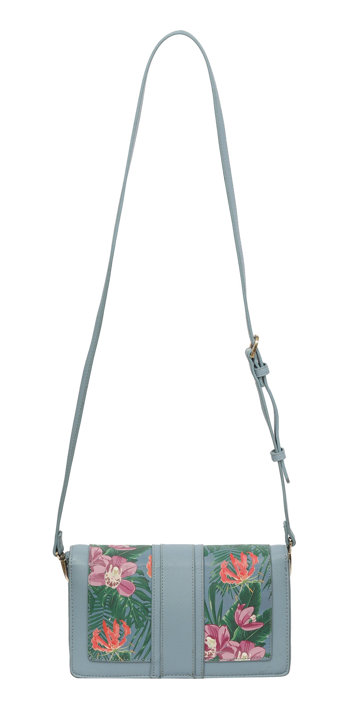 Mario Valentino Blue Floral Sling Bag