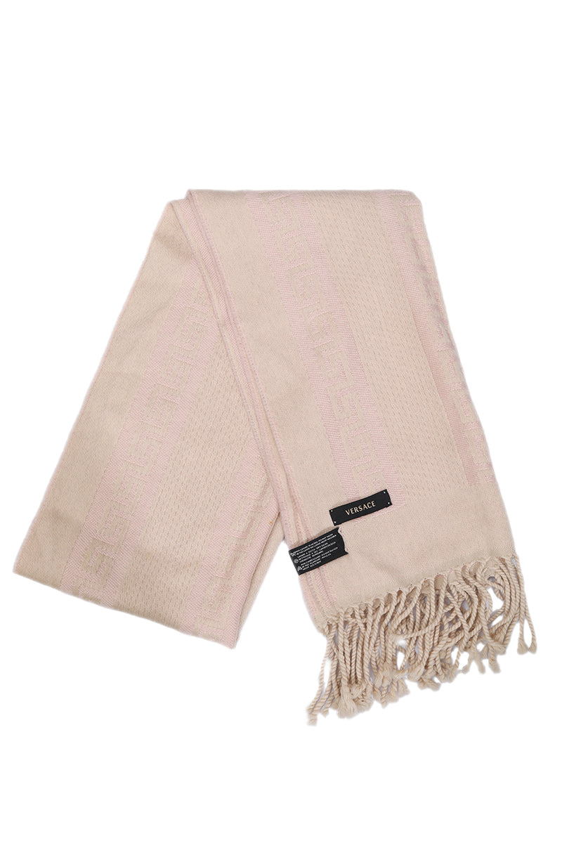 Versace Baby Pink Monogram Scarf