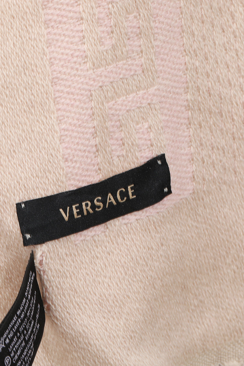 Versace Baby Pink Monogram Scarf