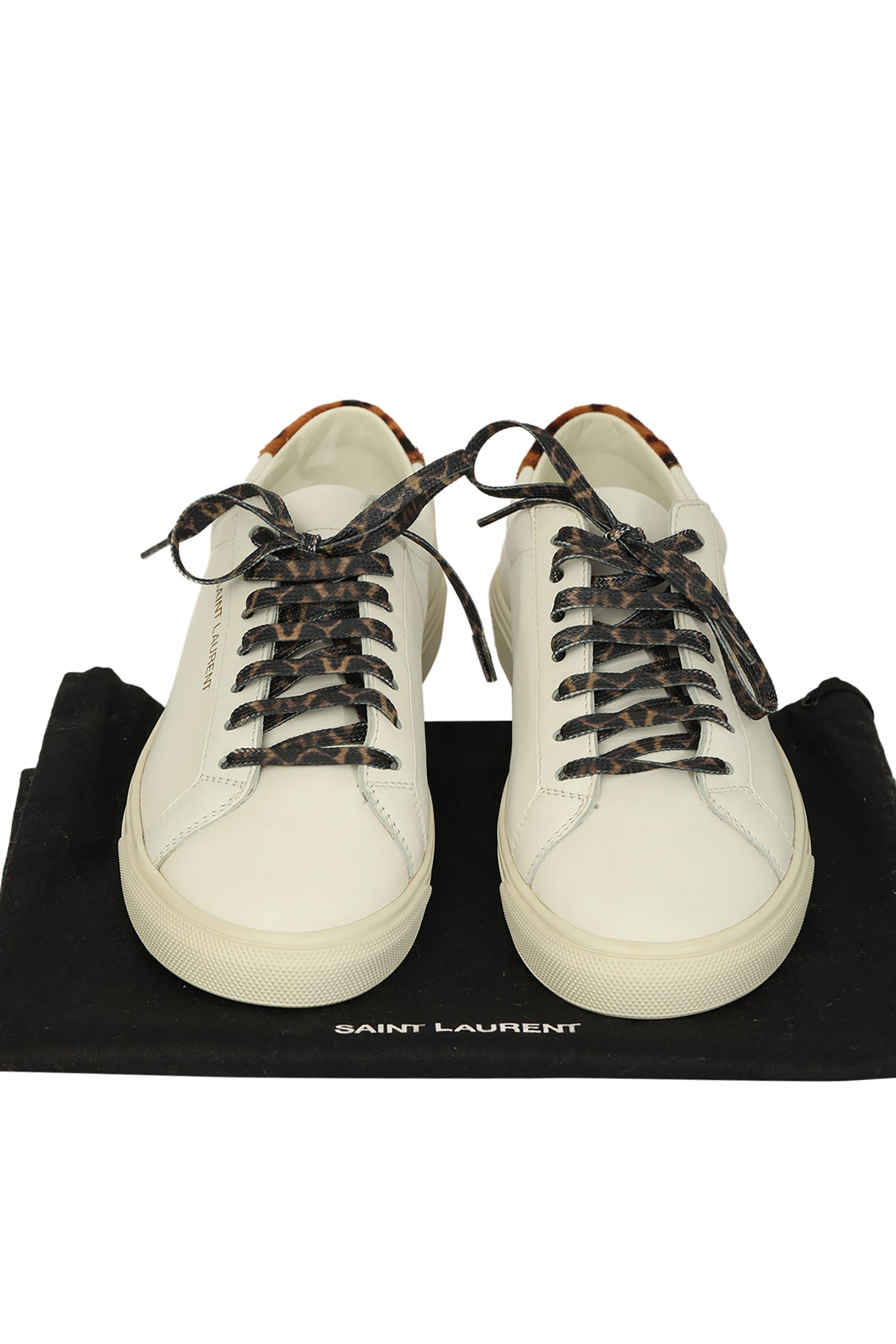 Yves Saint Laurent EU 35.5 White Pony Hair Sneakers