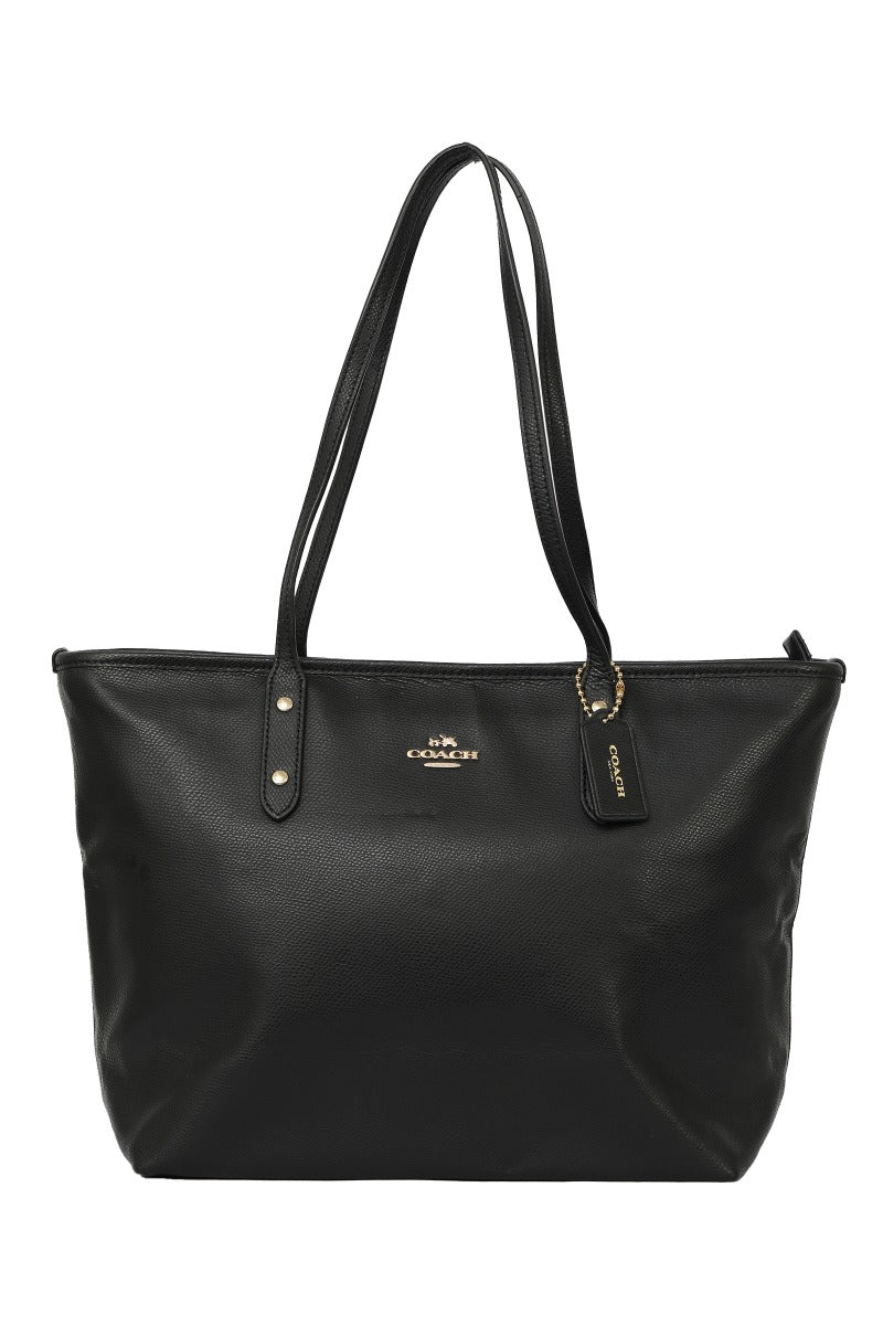 coach-black-leather-classic-tote-bag