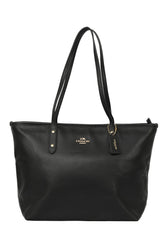 coach-black-leather-classic-tote-bag